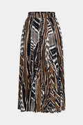 Women's Summer Skirt | Printed Flowy High-Waisted