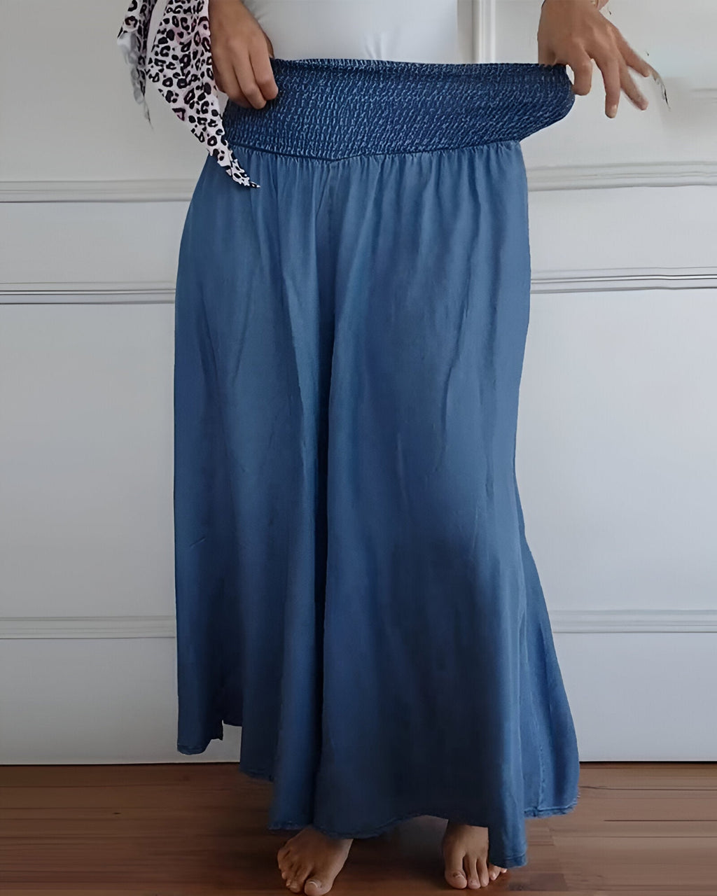 Women's Summer Skirt | Smock Flowy High-Waisted