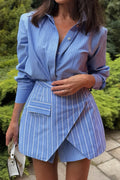 Women's Summer Skirt | Striped Tie-up
