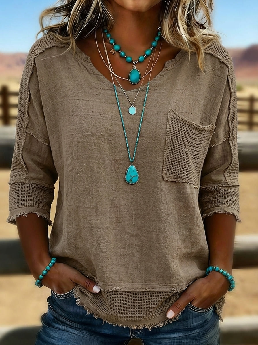 Women's Summer Top | Boho Casual Flowy