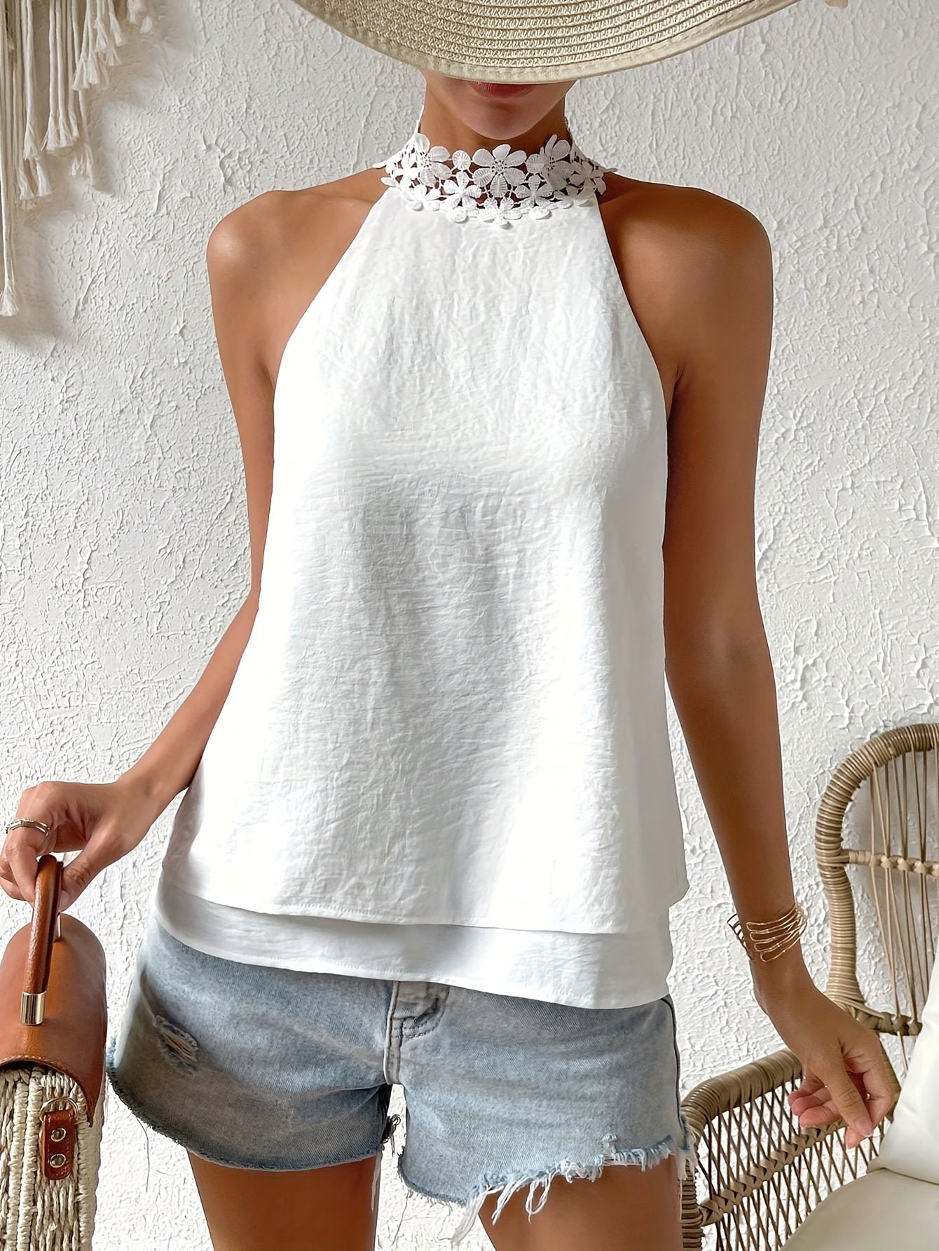 Women's Summer Top | Floral Halter