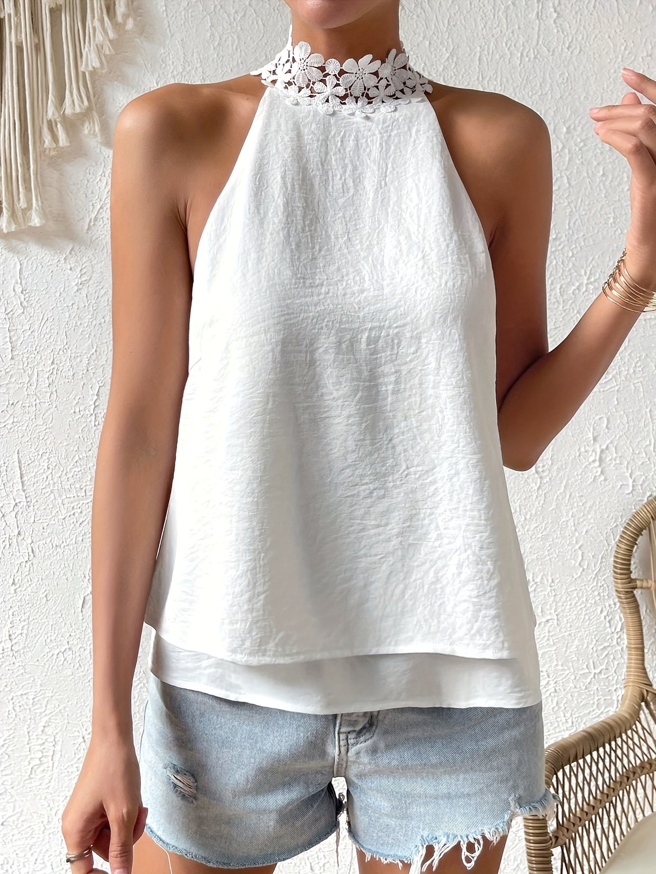 Women's Summer Top | Floral Halter