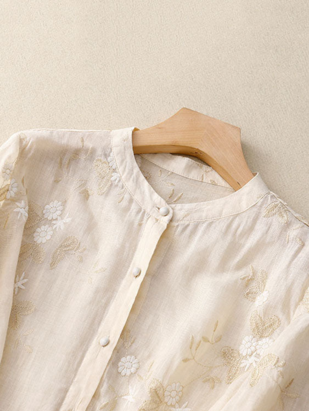 Women's Summer Top | Floral Long-Sleeve