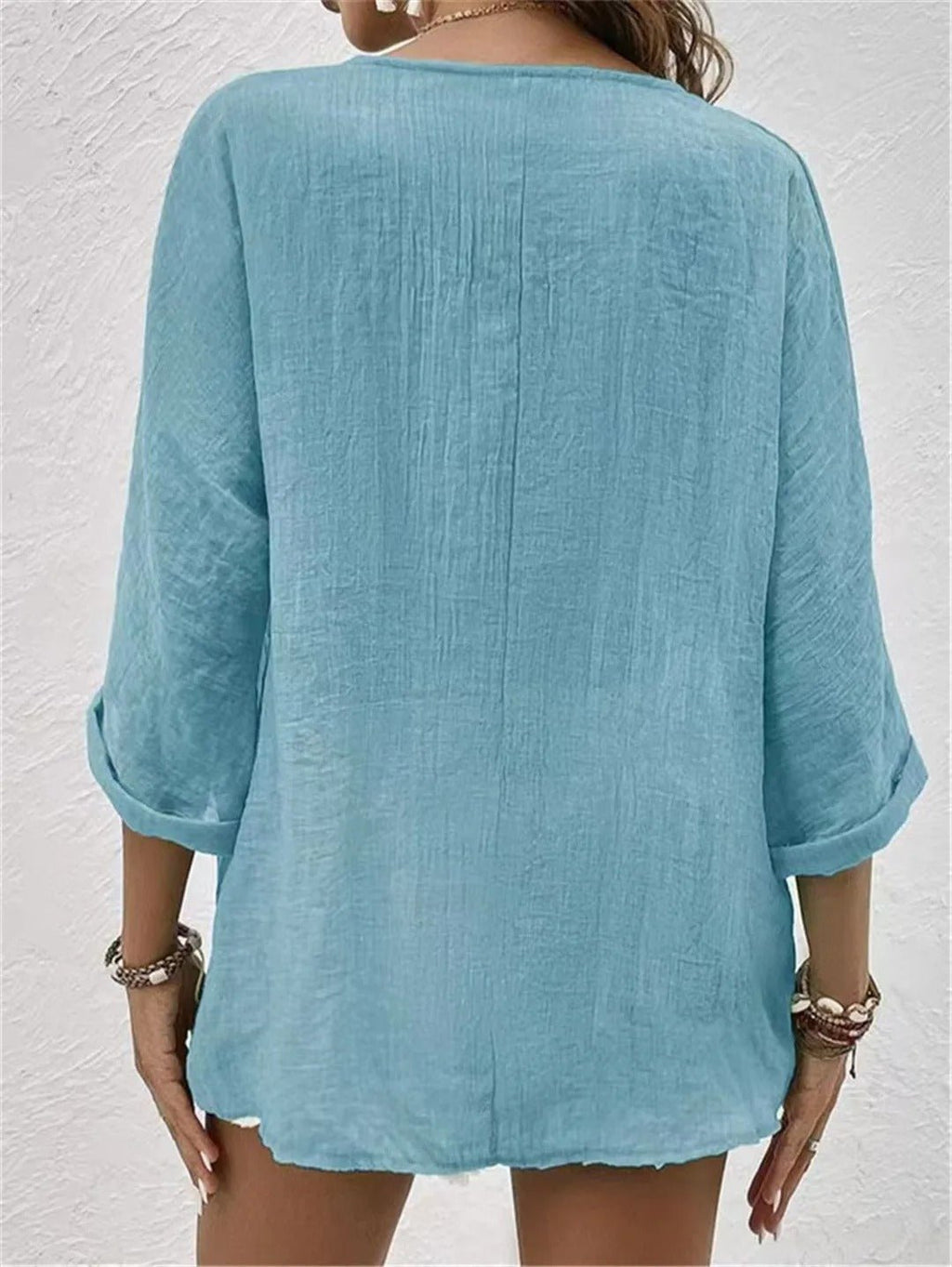 Women's Summer Top | Linen Layerable Coastal