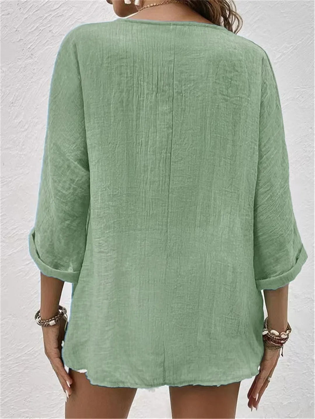 Women's Summer Top | Linen Layerable Coastal
