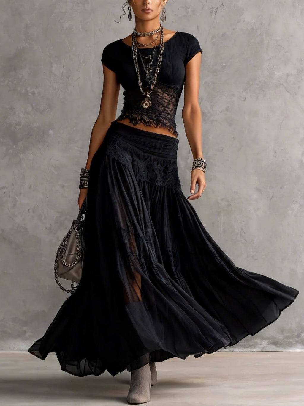 Women's Summer Top | Maxi Pleated Casual