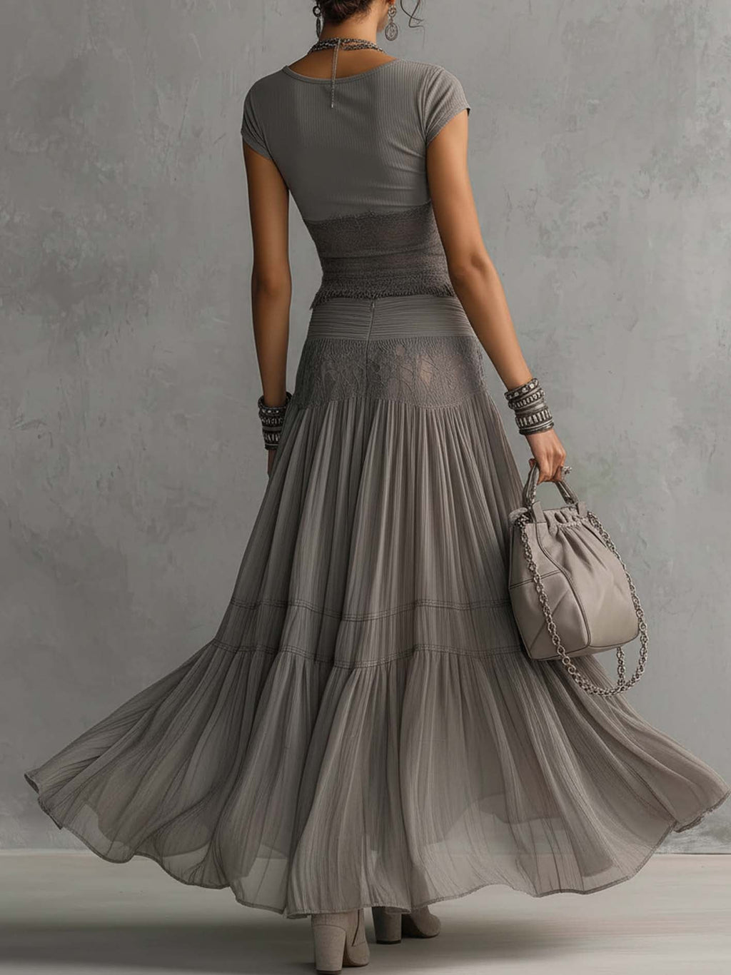 Women's Summer Top | Maxi Pleated Casual