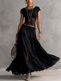 Women's Summer Top | Maxi Pleated Casual