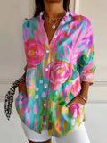 Women's Summer Top | Printed Colourful