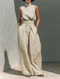 Women's Summer Top | Sleeveless Wide-Leg