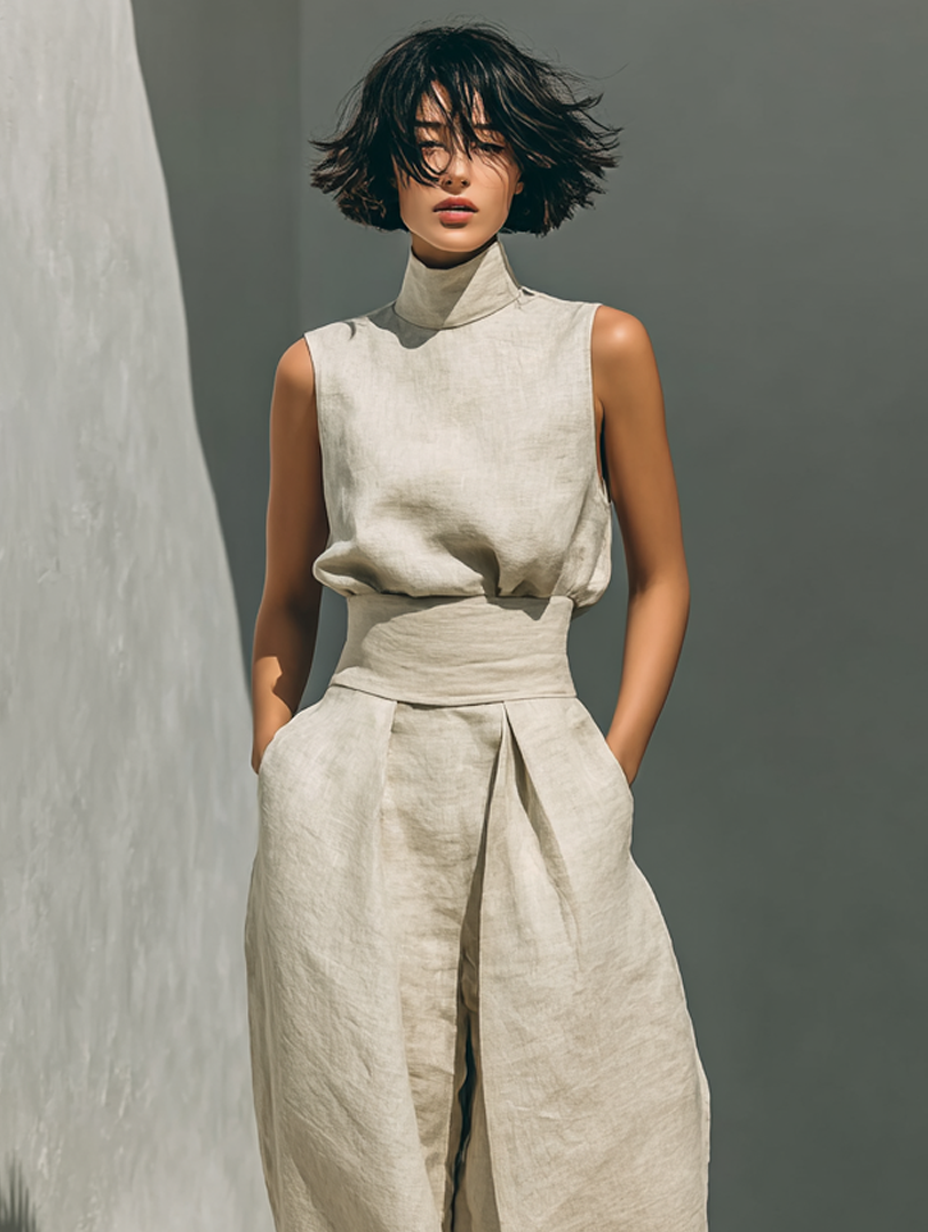 Women's Summer Top | Sleeveless Wide-Leg