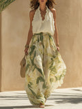 Women's Summer Top | Tiered Printed Sleeveless