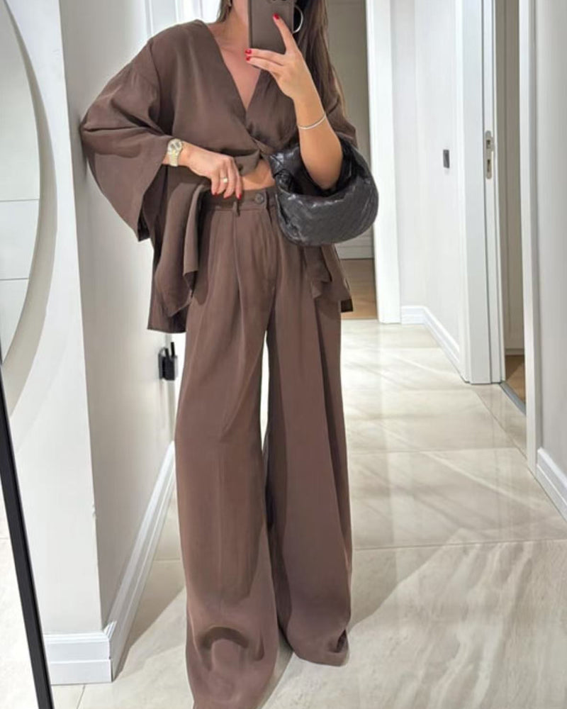 Women's Summer Top | V-Neck Casual Flowy