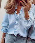 Women's Summer Top | V-Neck Draped Mini