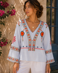 Women's Summer Top | V-Neck Midi