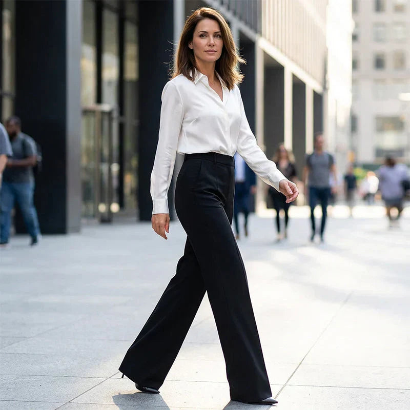 Women's Summer Trousers | Draped Waisted