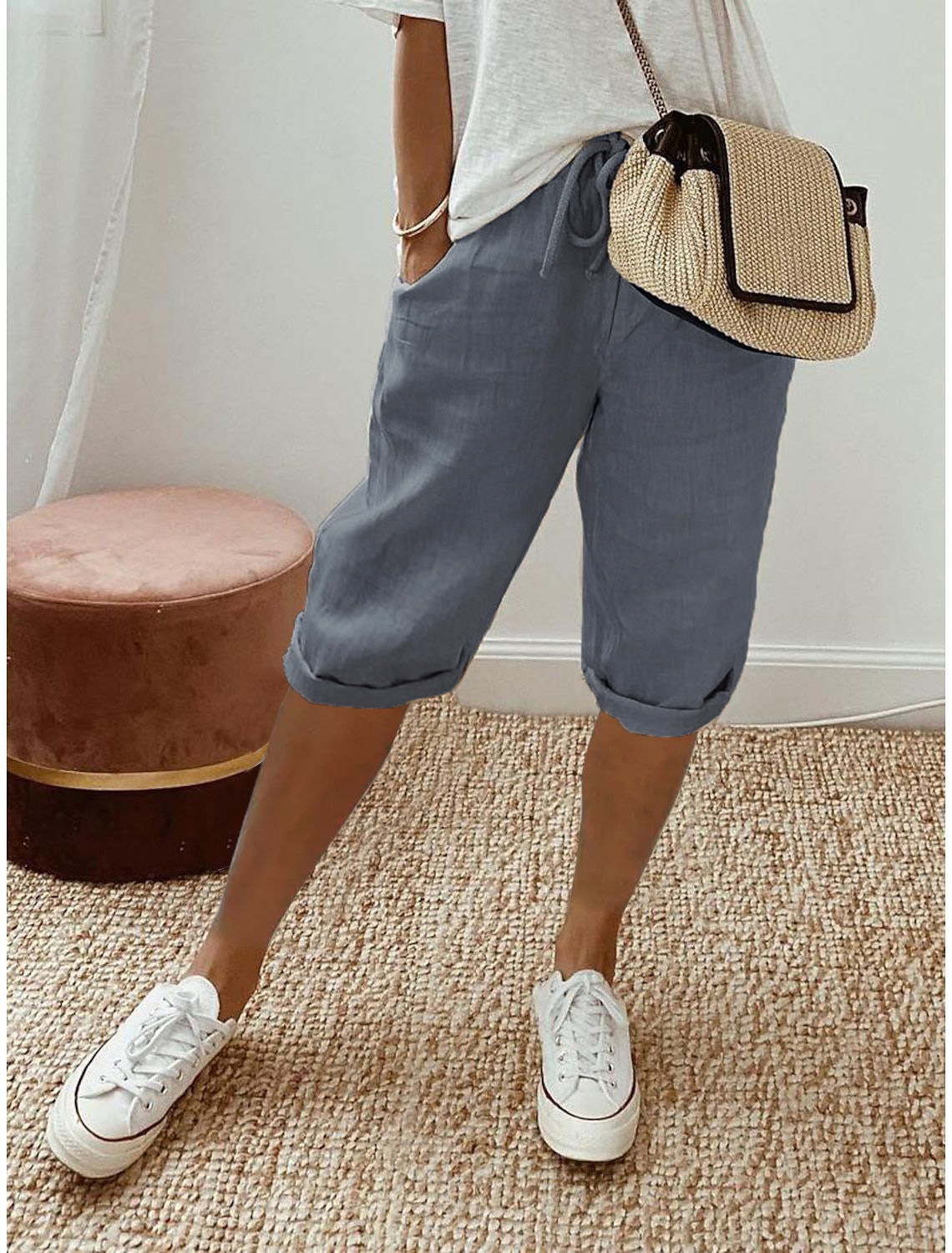 Women's Tailored Shorts | Cropped High-Waisted Casual
