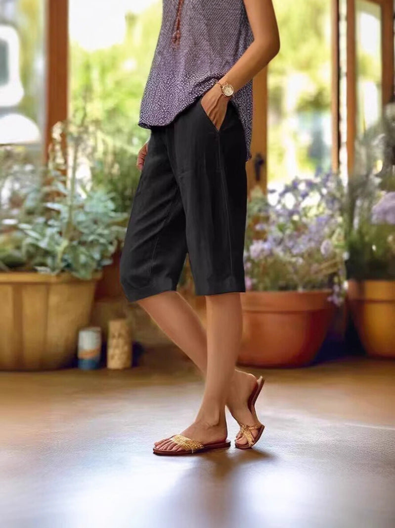 Women's Tailored Shorts | High-Waisted Casual Summer