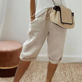 Women's Tailored Shorts | Linen-Blend High-Waisted Casual