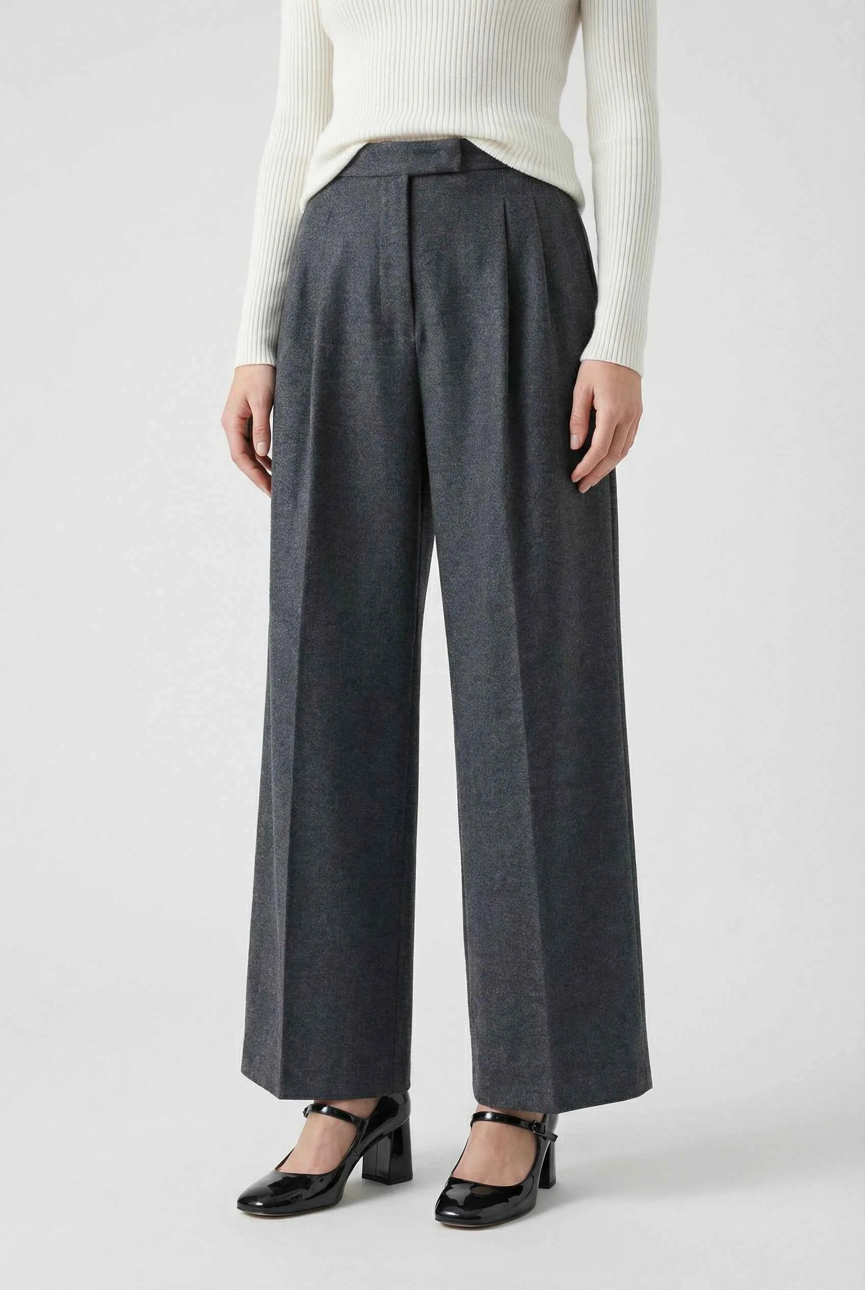 Women's Tailored Trousers | Draped High-waisted