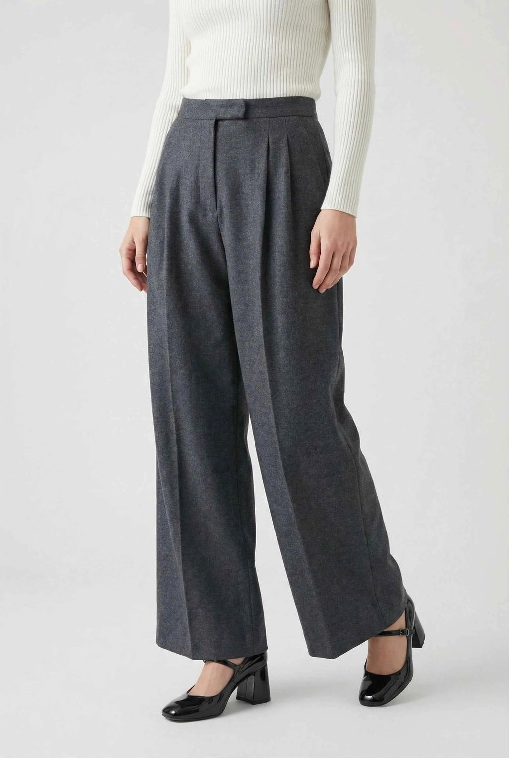 Women's Tailored Trousers | Draped High-waisted
