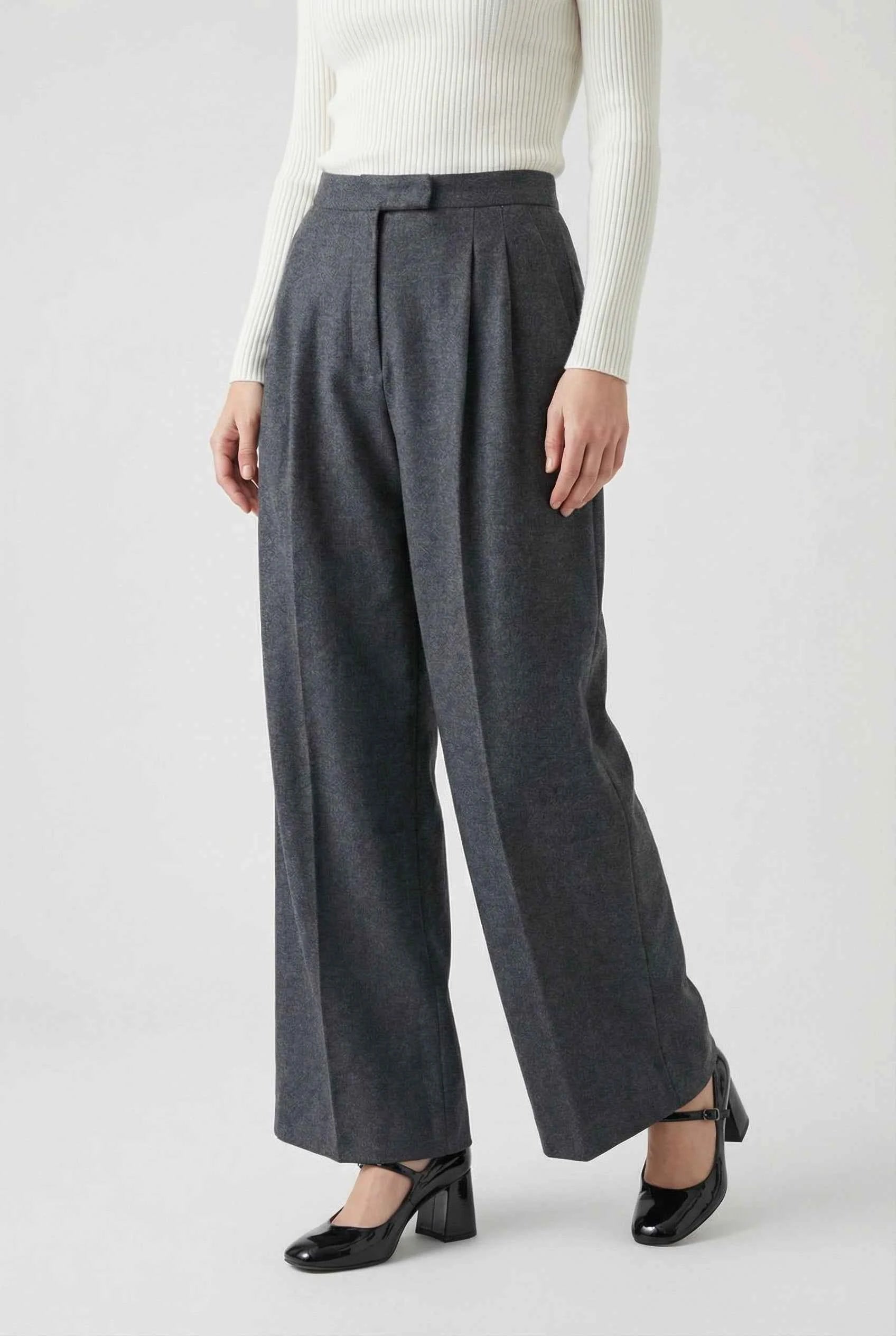 Women's Tailored Trousers | Draped High-waisted