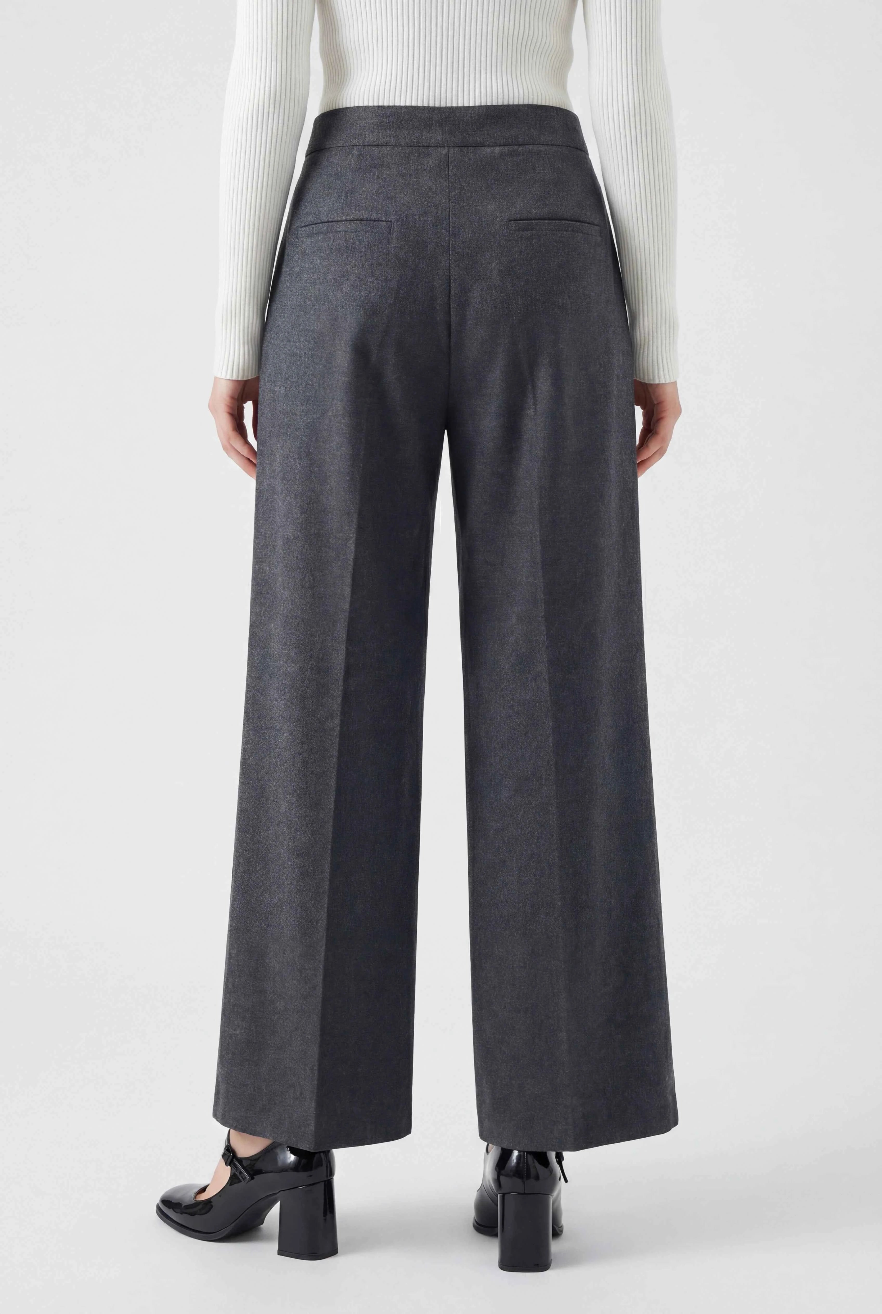 Women's Tailored Trousers | Draped High-waisted