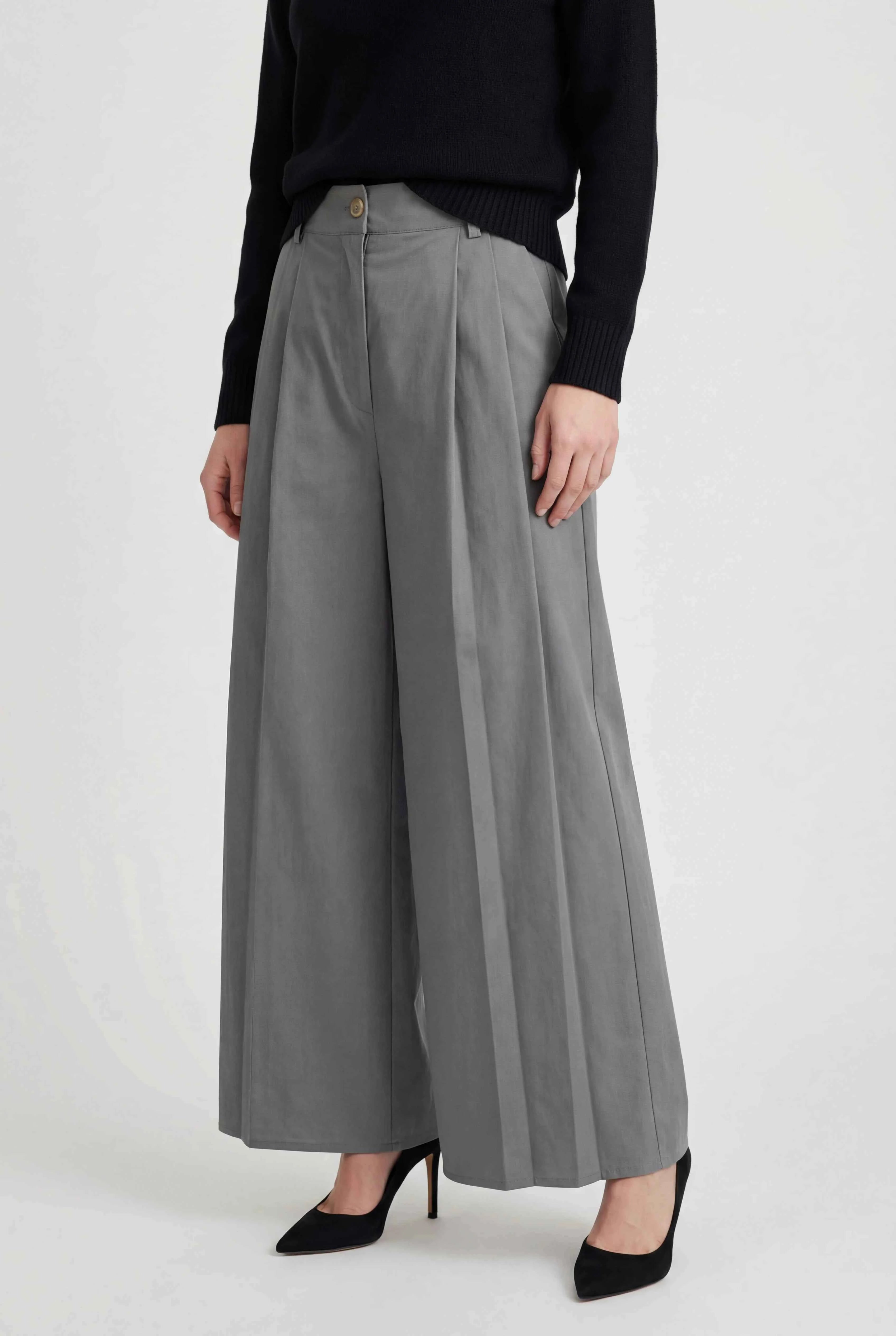 Women's Tailored Trousers | Draped Maxi