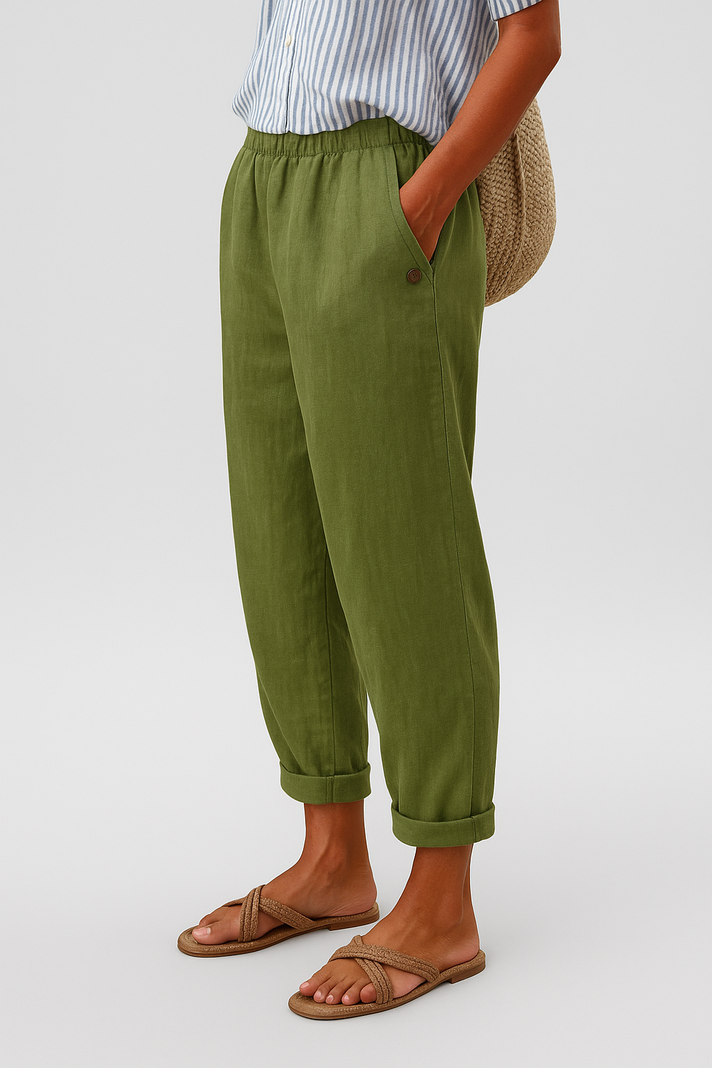 Women's Tailored Trousers | High-Waisted Wide-Leg Summer
