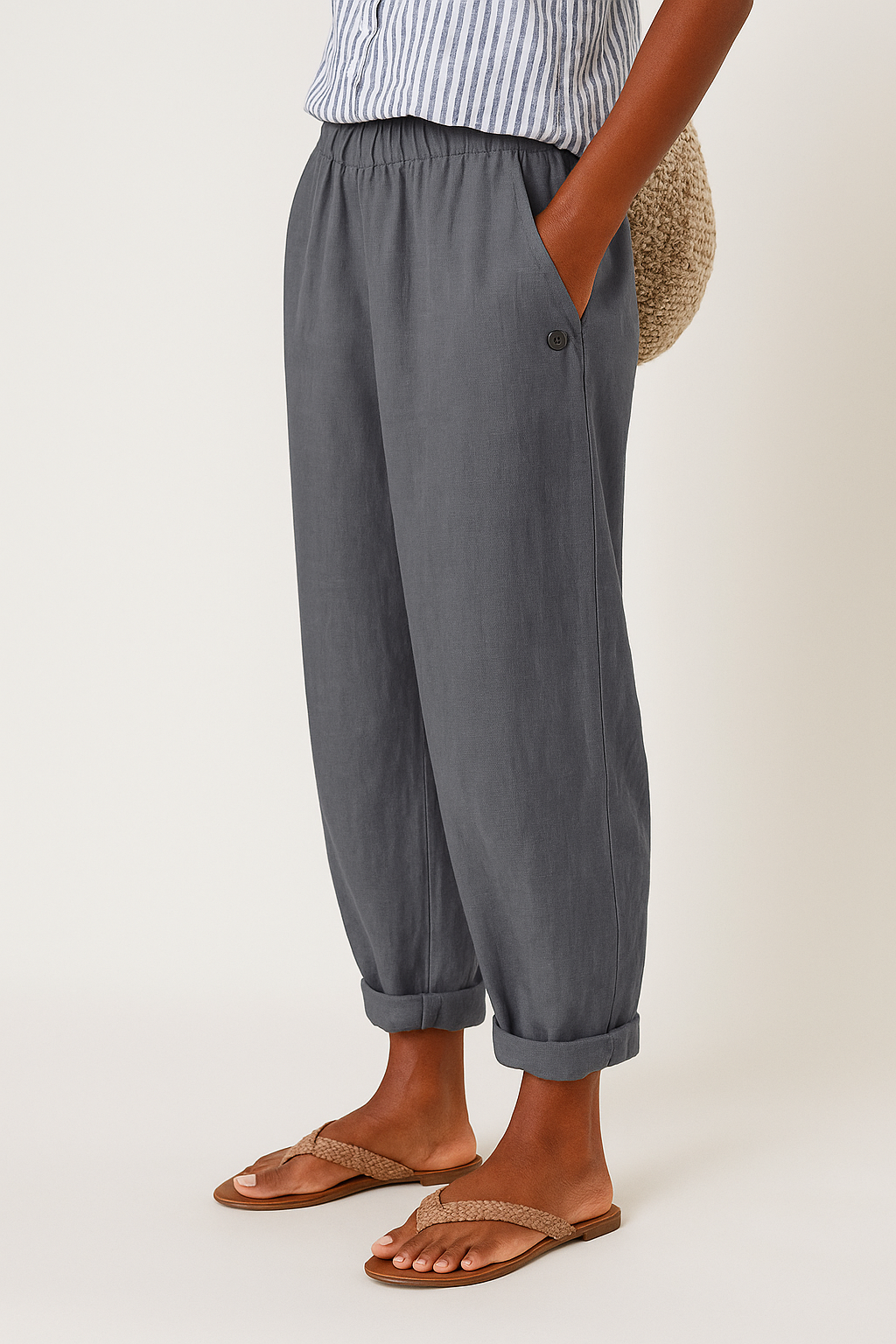 Women's Tailored Trousers | High-Waisted Wide-Leg Summer