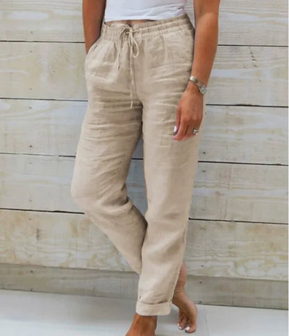 Women's Tailored Trousers | High-Waisted Wide-Leg Summer