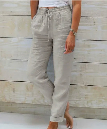 Women's Tailored Trousers | High-Waisted Wide-Leg Summer