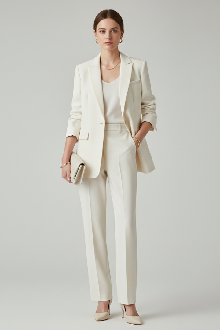 Women's Tailored Trousers | High-Waisted Wide-Leg Summer