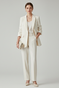 Women's Tailored Trousers | High-Waisted Wide-Leg Summer