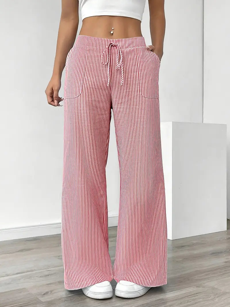 Women's Tailored Trousers | High-Waisted Wide-Leg Summer