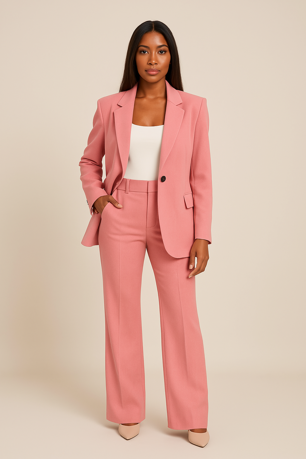 Women's Tailored Trousers | High-Waisted Wide-Leg Summer