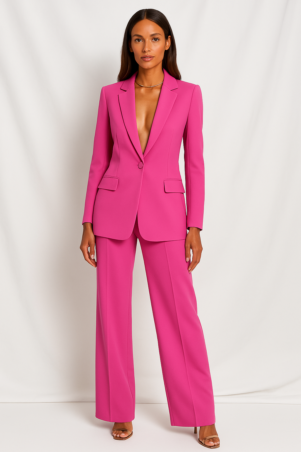 Women's Tailored Trousers | High-Waisted Wide-Leg Summer