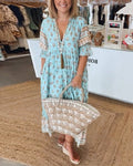 Women's Vacation Maxi Dress | Printed Midi