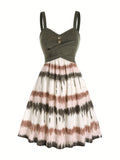 Women's Vacation Maxi Dress | Printed V-Neck