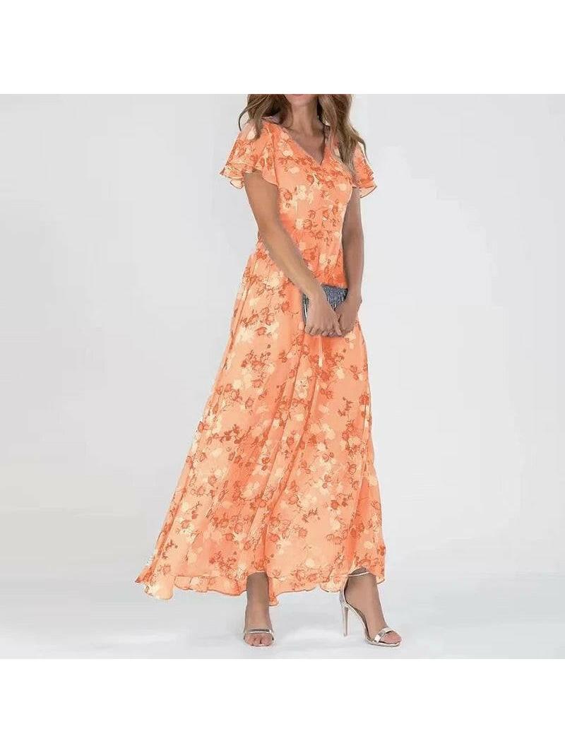 Women's Vacation Maxi Dress | V-Neck Slip