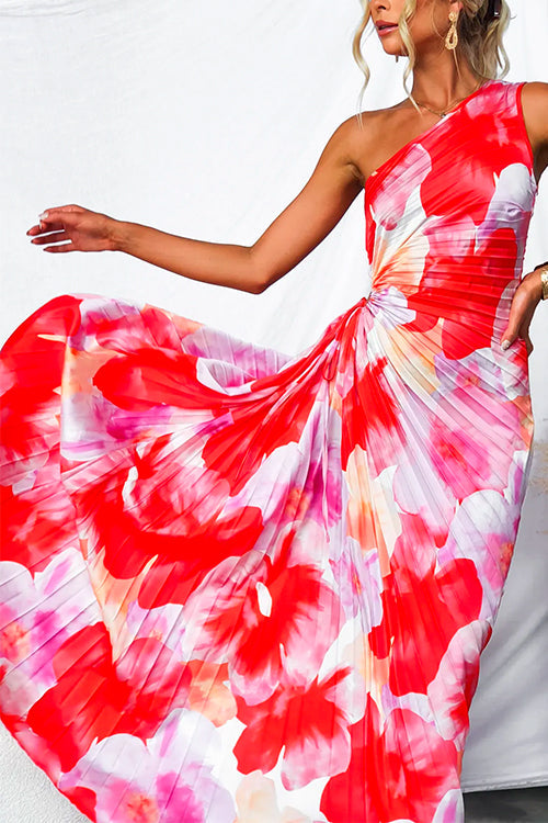 Women's Wedding Guest Dress | One-Shoulder Pleated