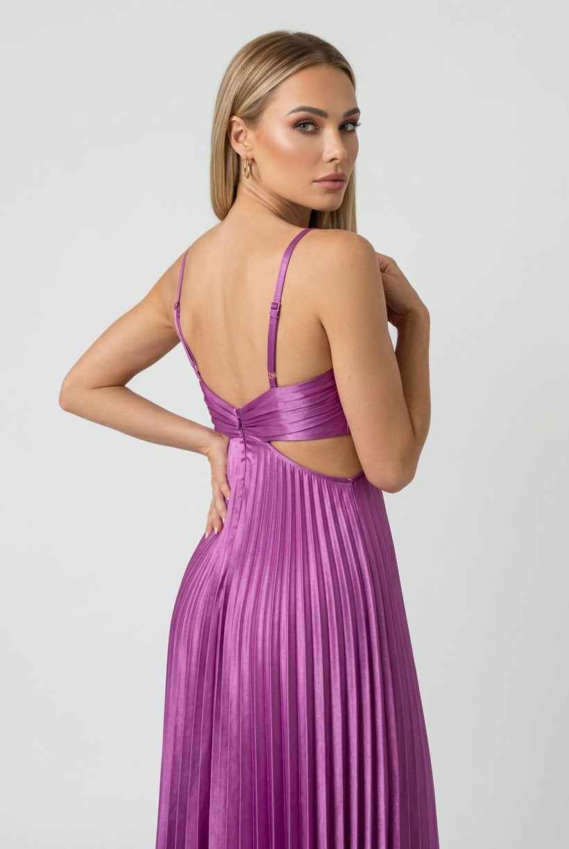 Women's Wedding Guest Dress | Pleated Midi
