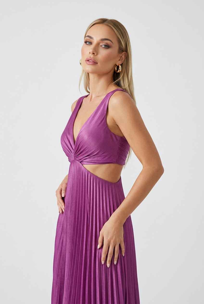 Women's Wedding Guest Dress | Pleated Midi