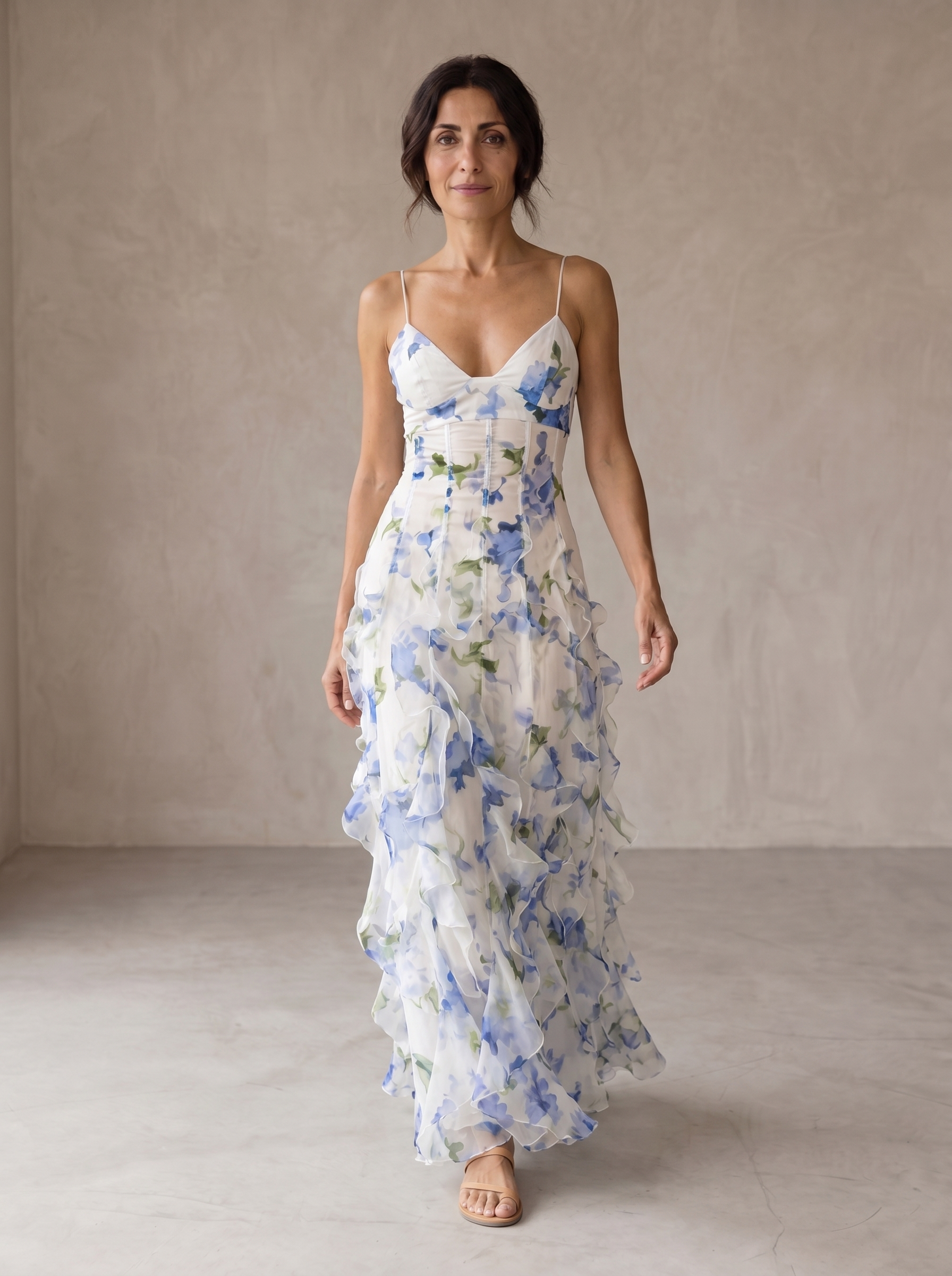 Women's Wedding Guest Gown | Floral Midi