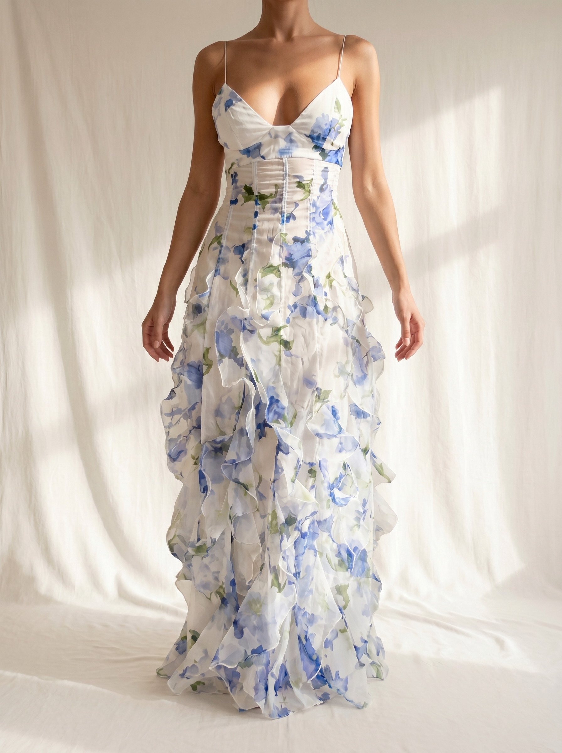 Women's Wedding Guest Gown | Floral Midi