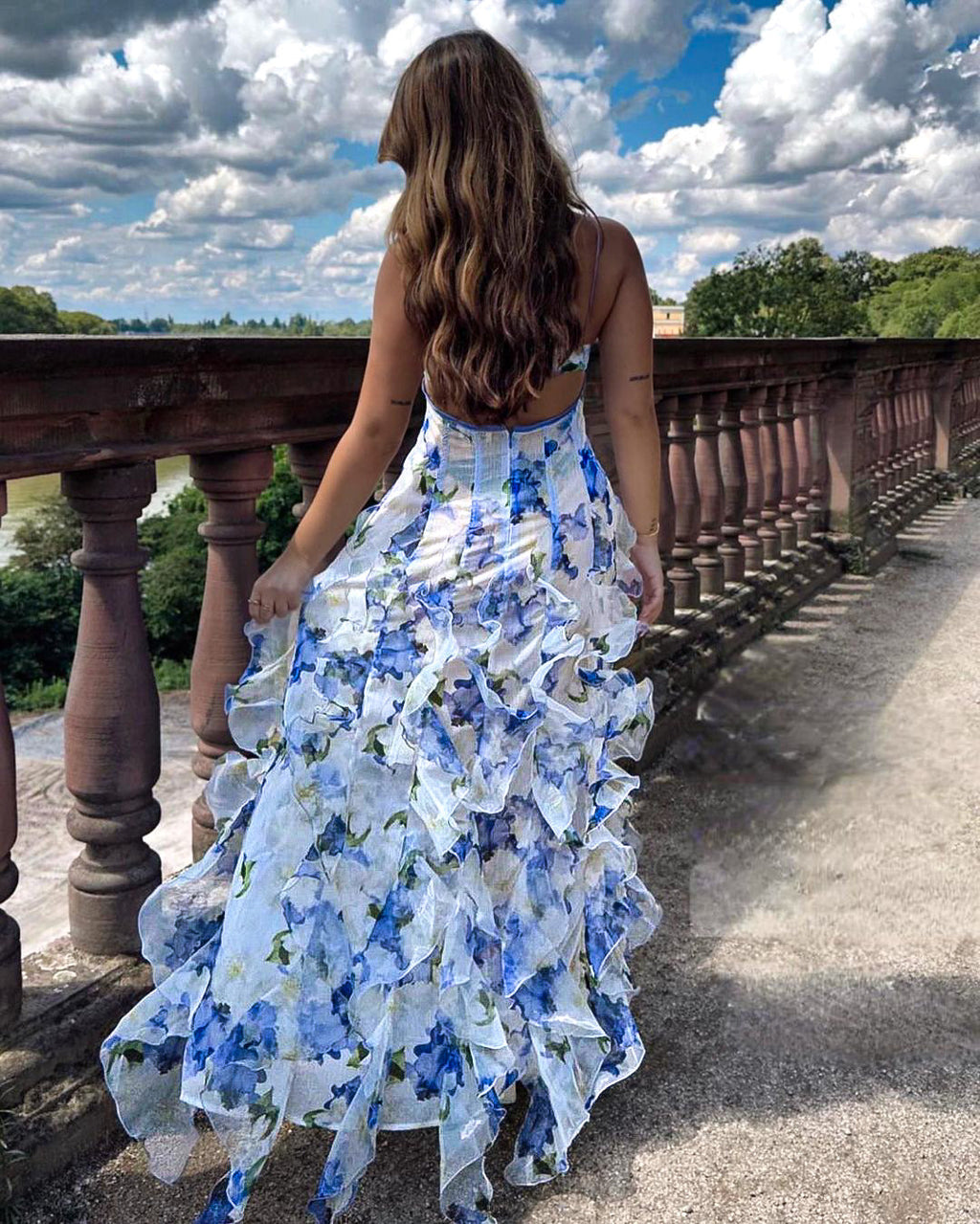 Women's Wedding Guest Gown | Floral Midi