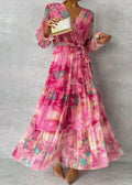 Women's Wedding Guest Gown | Floral Wrap