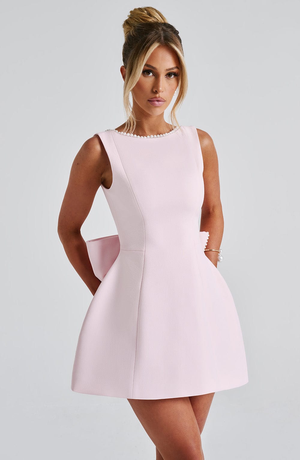 Women's Wedding Guest Gown | Sleeveless Mini