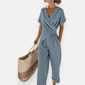 Women's Wide-Leg Jumpsuit | Draped Knot