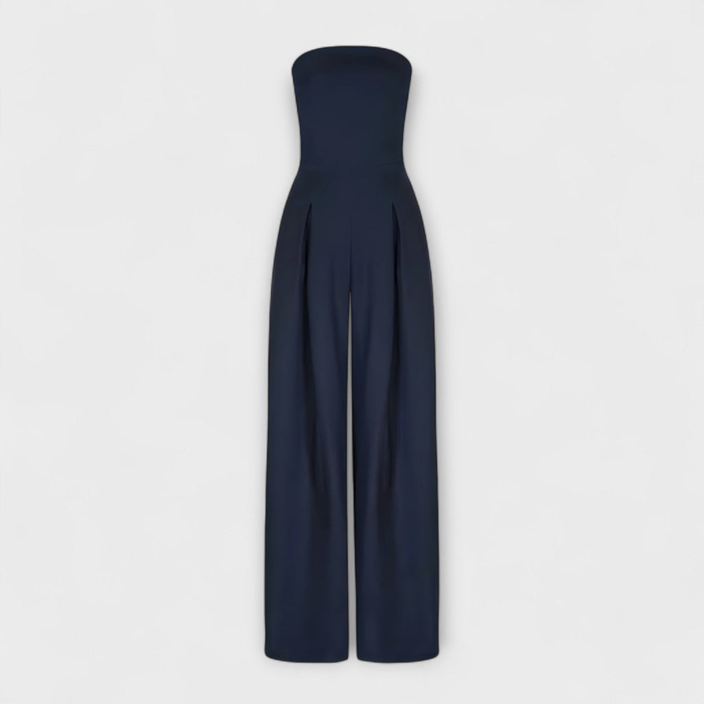 Women's Wide-Leg Jumpsuit | Strapless Garden-Party